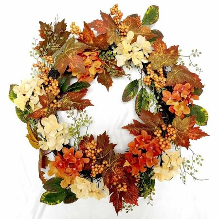 SUNNY WREATH HARVST PUPKN 22 in.D B-22196B